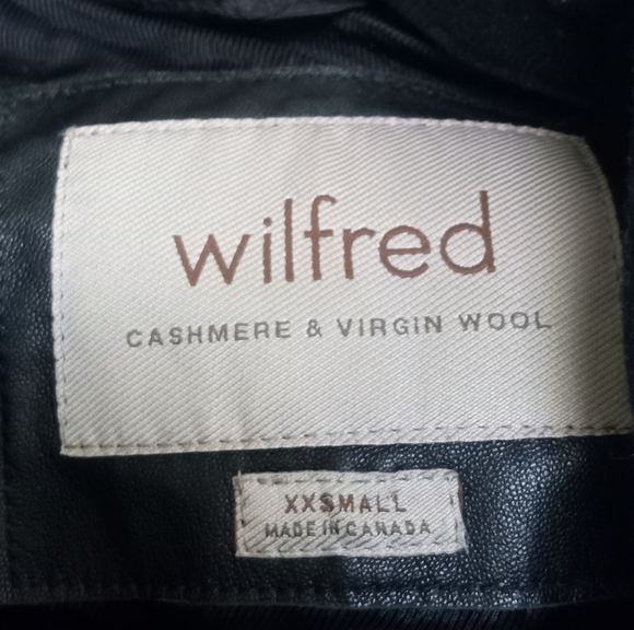 Wilfred Cashmere and Wool Black Jacket in Size XXS - Picture 6 of 6